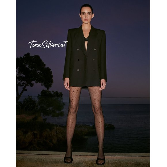 BLOGGER'S FAVE! Zara Straight Cut Double Breasted Blazer Black NWT Sz XS… - Picture 4 of 10